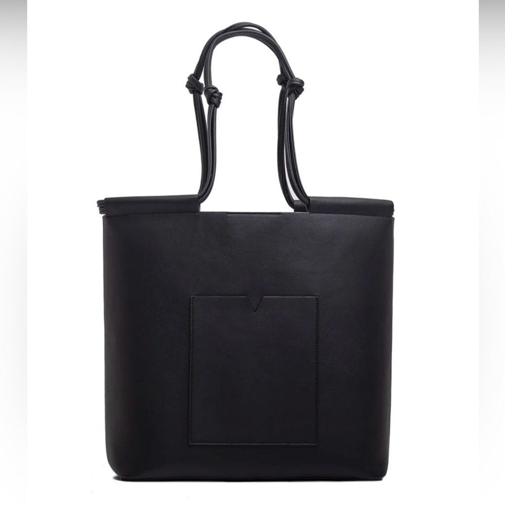Market Vegan Leather Tote Bag